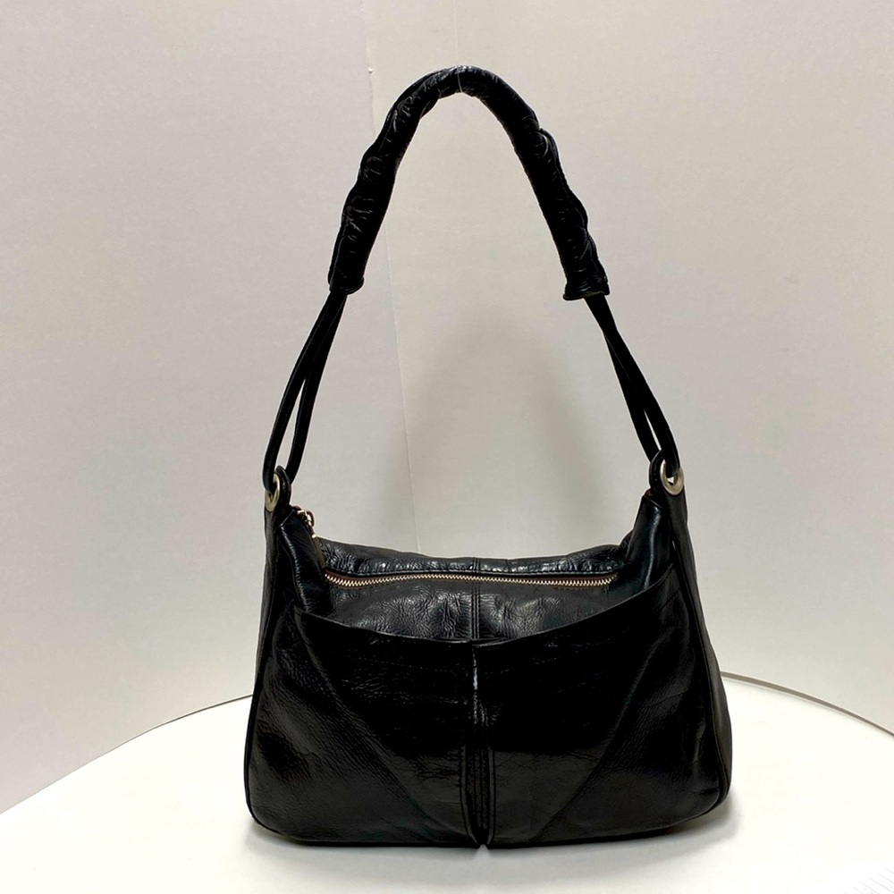 Furla black Italian leather shoulder bag